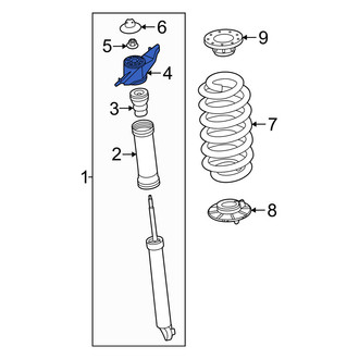 Volvo OE - Rear Left Suspension Shock Absorber Mount