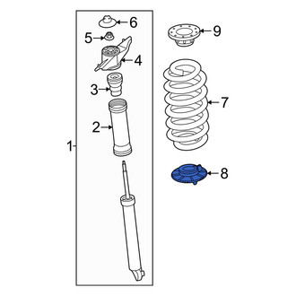 Volvo OE - Rear Lower Coil Spring Insulator