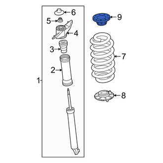 Volvo OE - Rear Upper Coil Spring Insulator