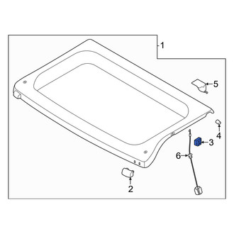 Volvo OE - Center Cargo Cover Insulator