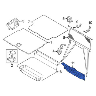 Volvo OE - Rear Liftgate Trim Scuff Plate