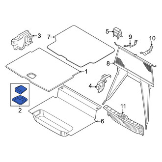 Volvo OE - Rear Spare Tire Compartment Cover Latch