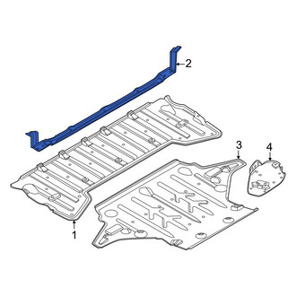 Volvo OE - Floor Pan Splash Shield Bracket