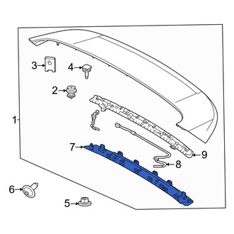 Volvo OE - Rear Center High Mount Stop Light Cover