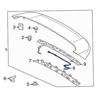 Volvo OE - Rear Back Glass Washer Nozzle