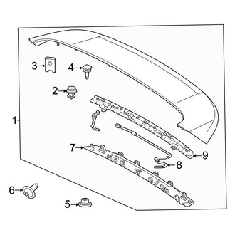 Volvo OE - Lift Gate - Spoiler