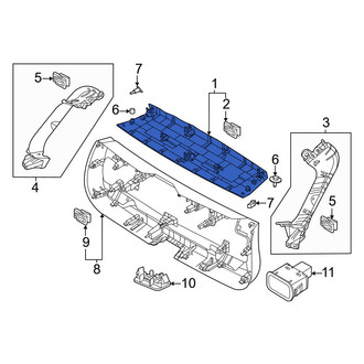 Volvo OE - Rear Upper Liftgate Trim
