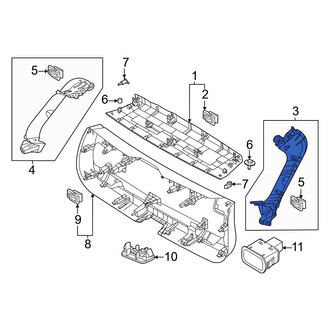 Volvo OE - Rear Right Liftgate Trim
