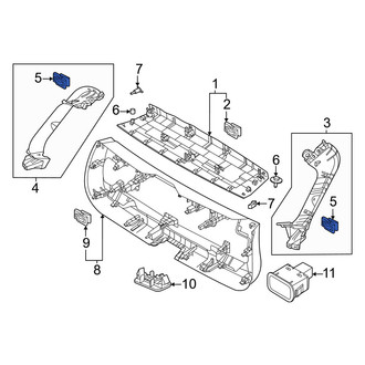 Volvo OE - Center Liftgate Trim Panel Clip