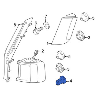 Volvo OE - Tail Light Clip