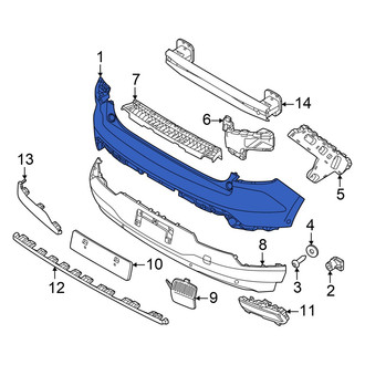 Volvo OE - Rear Upper Bumper Cover