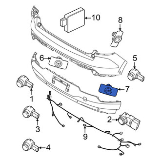 Volvo OE - Rear Right Outer Parking Aid Sensor Housing