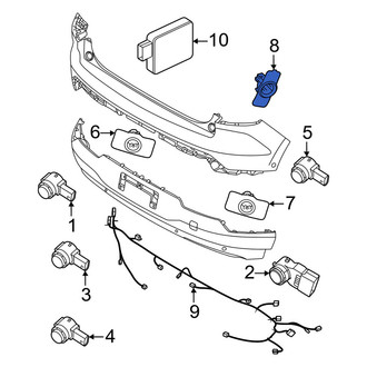 Volvo OE - Rear Left Outer Parking Aid Sensor Housing