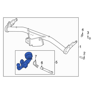 Volvo OE - Rear Trailer Hitch Ball Mount
