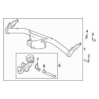 Volvo OE - Rear Bumper - Trailer Hitch Components
