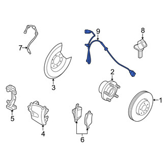 Volvo OE - Front ABS Wheel Speed Sensor Wiring Harness