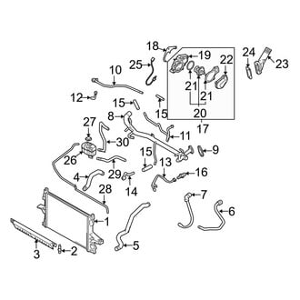 Volvo OE - Cooling - Radiator & Components (2.9L)