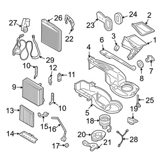 Volvo OE - Air Conditioner & Heater - Evaporator Components