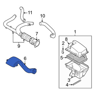 Volvo OE - Engine Air Intake Hose