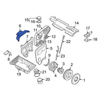 Volvo OE - Upper Inner Engine Timing Cover