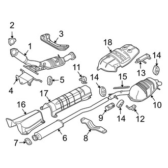 Volvo OE - Exhaust System - Exhaust Components (2.5L)