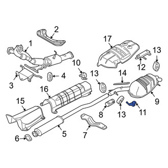 Volvo OE - Front Left Exhaust Muffler Bracket