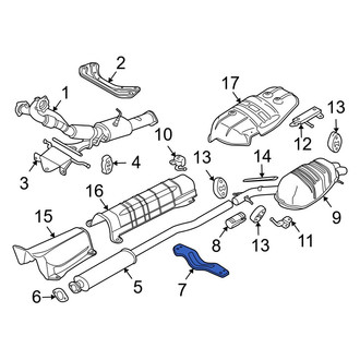Volvo OE - Front Left Exhaust Muffler Bracket