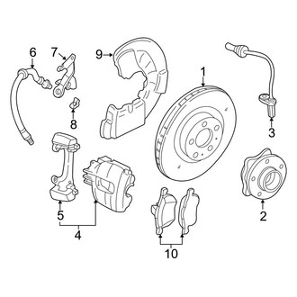 Volvo OE - Front Suspension - Brake Components (3.2)