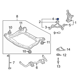 Volvo OE - Rear Left Lower Forward Suspension Control Arm
