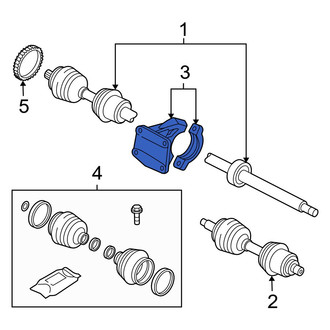 Volvo OE - CV Axle Shaft Carrier Bearing