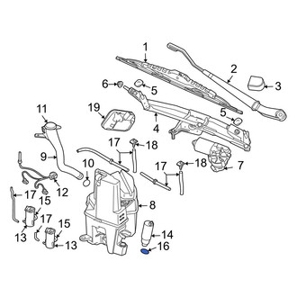 Volvo OE - Windshield Washer Pump Grommet