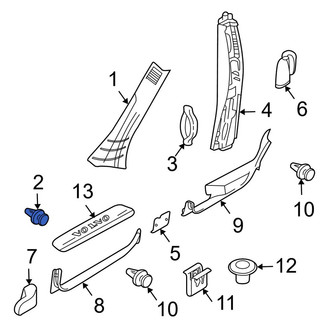 Volvo OE - Body A-Pillar Trim Panel Clip