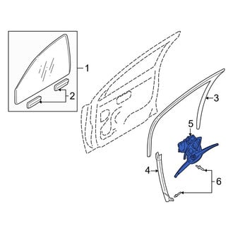 Volvo OE - Front Left Window Regulator