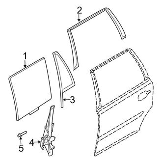 Volvo OE - Rear Door - Glass & Hardware