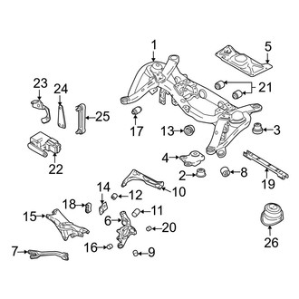Volvo OE - Rear Suspension - Suspension Components (FWD)