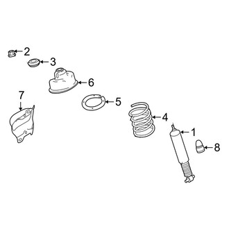 Volvo OE - Rear Suspension - Shocks & Components (FWD)