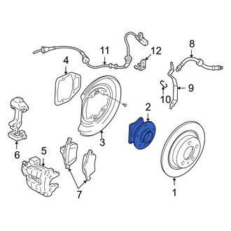 Volvo OE - Rear Left Wheel Bearing and Hub Assembly