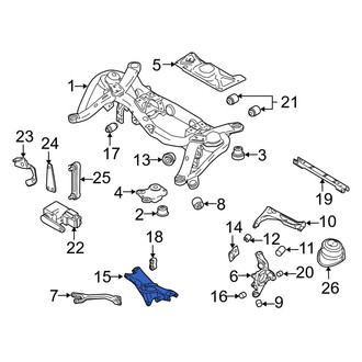 Volvo OE - Rear Left Lower Forward Suspension Control Arm