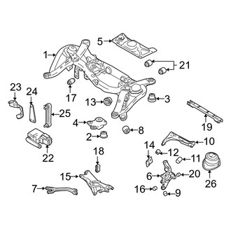 Volvo OE - Rear Suspension - Suspension Components (AWD)