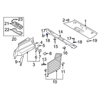 Volvo OE - Liftgate Trim Scuff Plate Washer