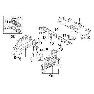 Volvo OE - Rear Body & Floor - Interior Trim (5 Passenger, Rear Body & Sides)