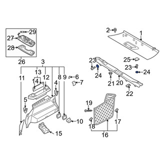 Volvo OE - Liftgate Trim Scuff Plate Washer