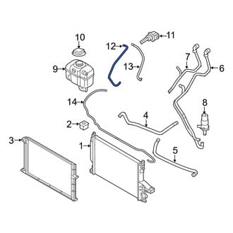Volvo OE - Engine Coolant Overflow Hose