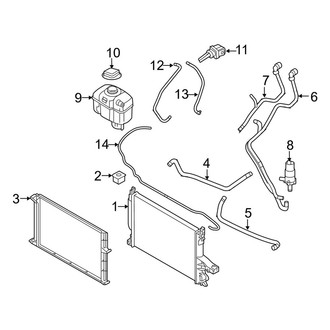 Volvo OE - Cooling - Radiator & Components (4.4L)