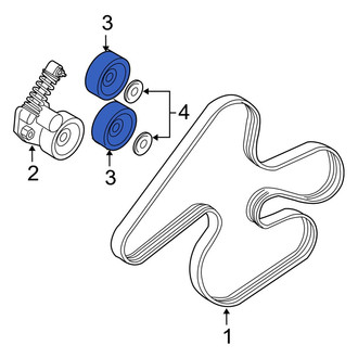Volvo OE - Accessory Drive Belt Idler Pulley