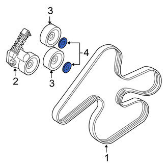 Volvo OE - Accessory Drive Belt Idler Pulley Cap
