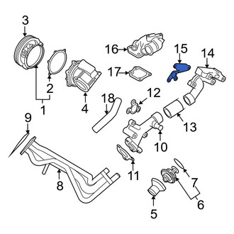 Volvo OE - Engine Coolant Water Inlet Gasket