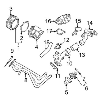 Volvo OE - Cooling - Water Pump (4.4L)