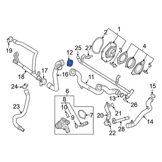 Volvo OE - Engine Coolant Pipe Gasket