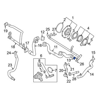 Volvo OE - Engine Coolant Pipe O-Ring